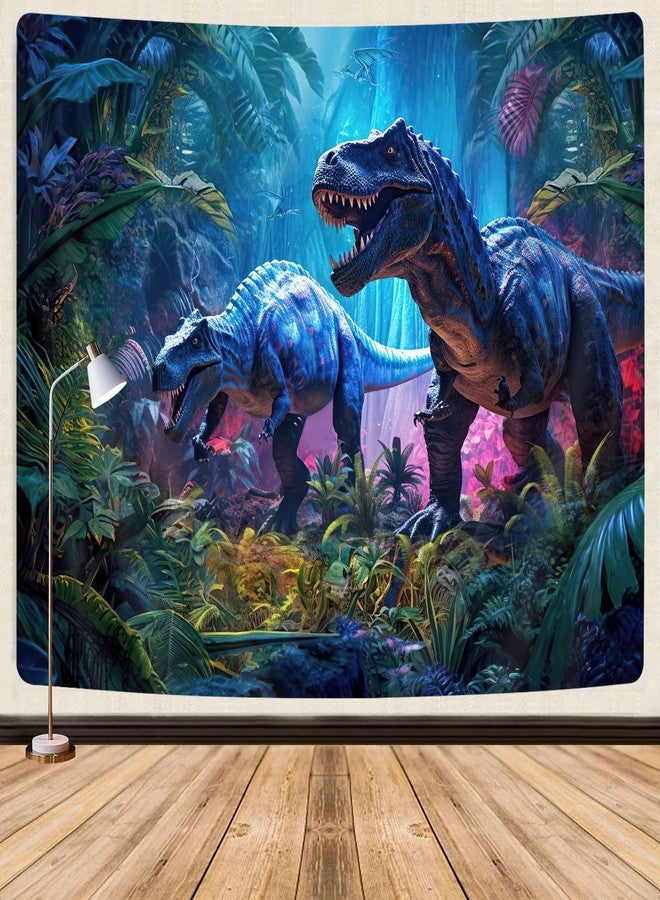 GOAOK Dinosaur Tapestry for Boys Room Decor, Wild Anicient Animals Wall Tapestries, Nature Forest Fairytales Dinosaur Tapestry Wall Hanging Inches for Bedroom Living Room Dorm Room?60"X40" - Image 1